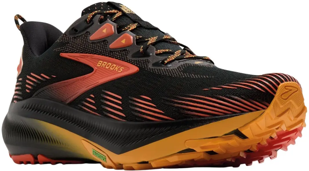 Brooks Ghost Trail Heren - Hardloop schoenen 43 - Zwart/Rood/Oranje
