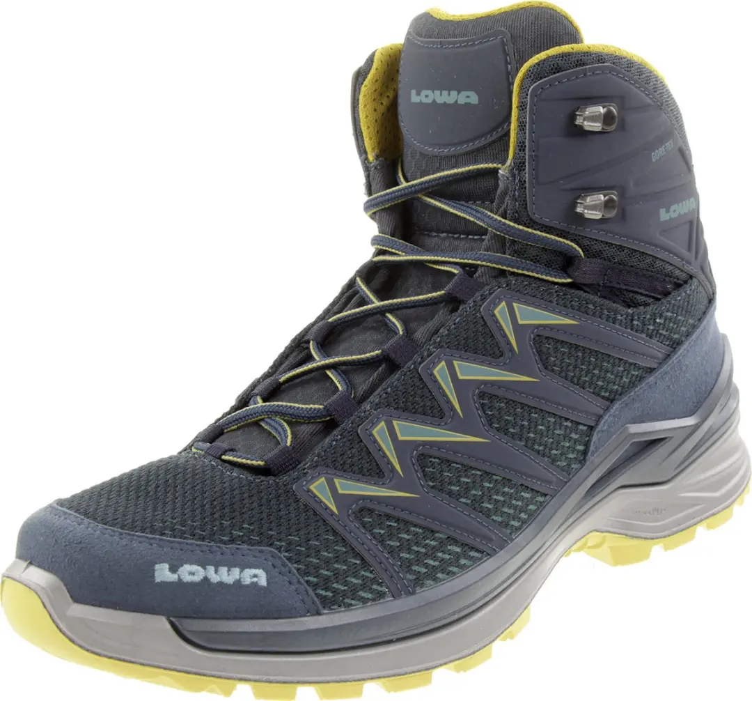 Lowa Innox Pro GTX Mid Wandelschoenen - Steel Blue/Mustard 44.5