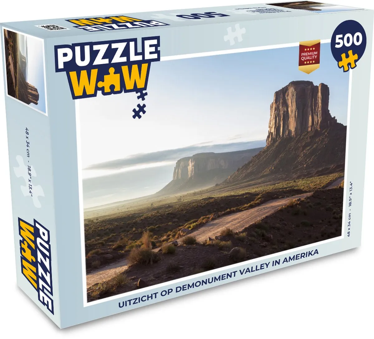 PuzzleWow Monument Valley Legpuzzel 500 Stuks - Multicolor