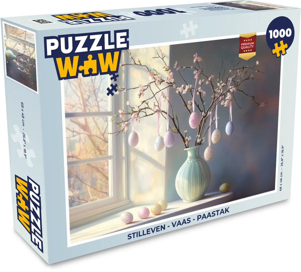 PuzzleWow Stilleven Paastak Legpuzzel 1000 Stuks - MPN 8721172700339