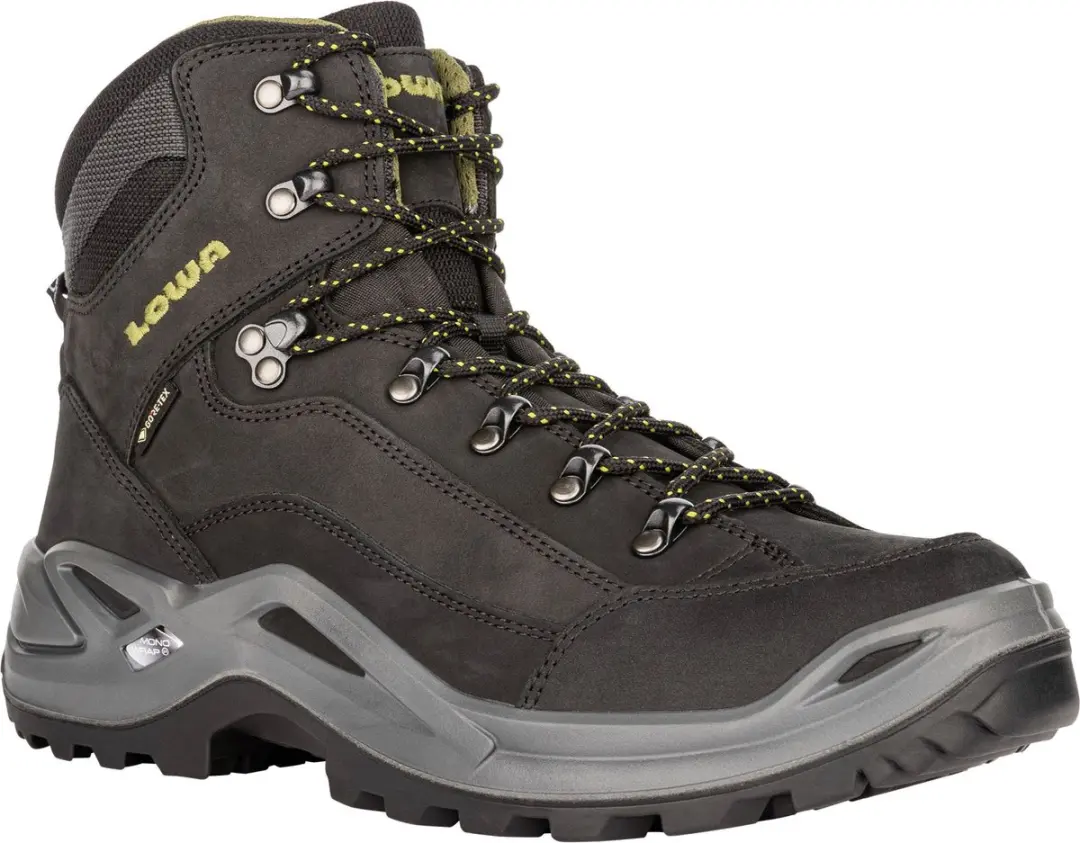 Lowa Renegade GTX Mid Wandelschoenen 44.5 - Zwart/Groen/Grijs