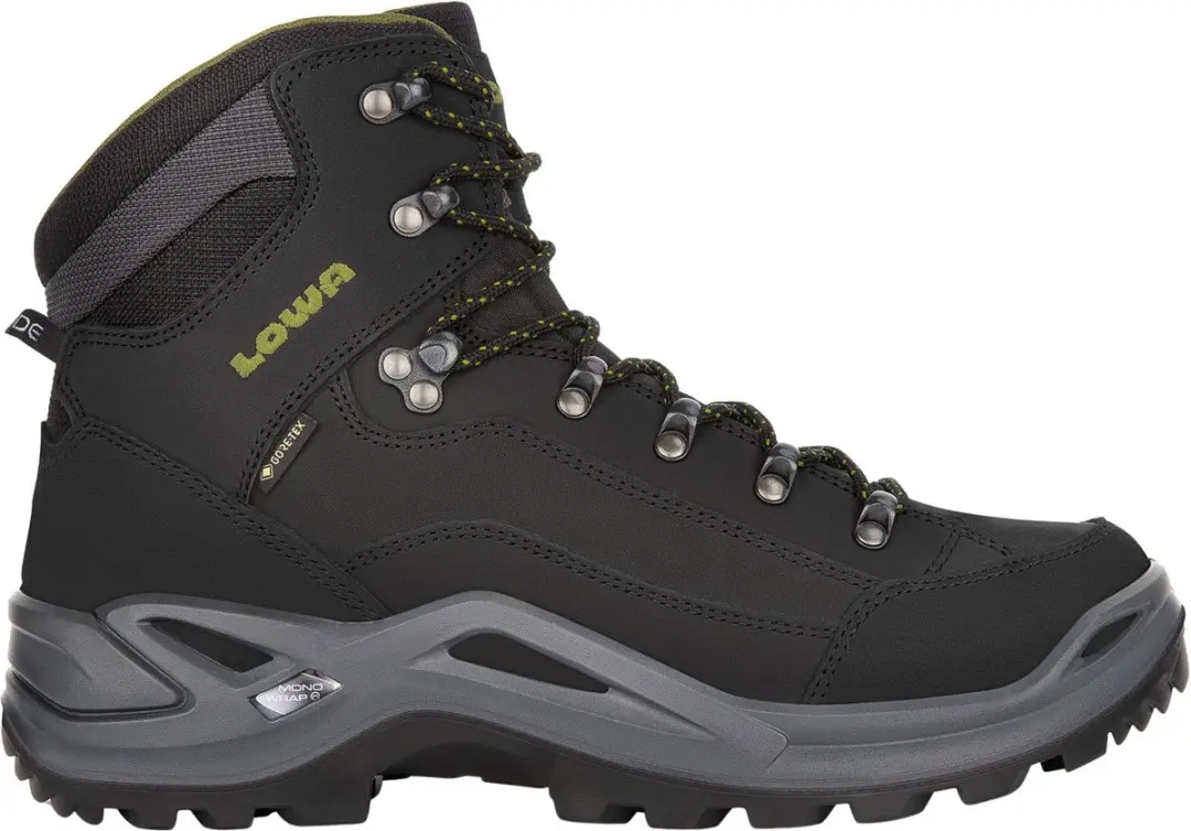 Lowa Renegade GTX Mid Wandelschoenen 44.5 - Zwart/Groen/Grijs