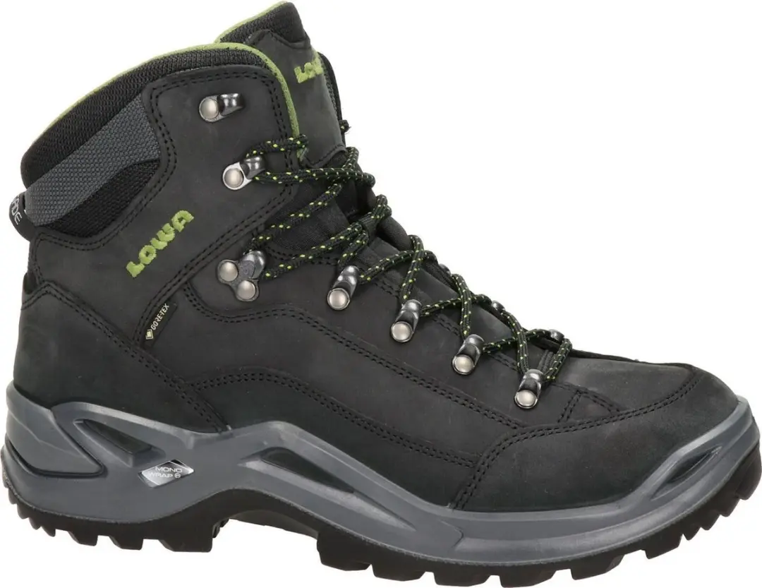Lowa Renegade GTX Mid Wandelschoenen 44.5 - Zwart/Groen/Grijs - afbeelding 6 van 6