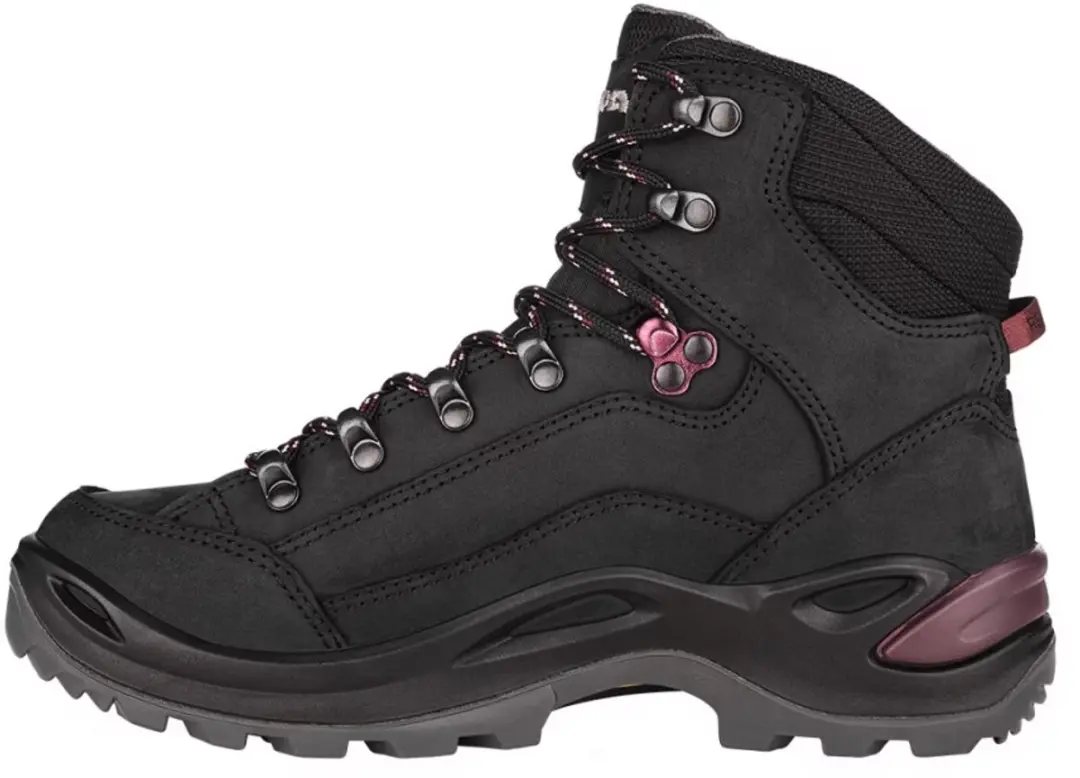 Lowa Renegade GTX Mid Wandelschoenen Dames - 38 - Black/Prune