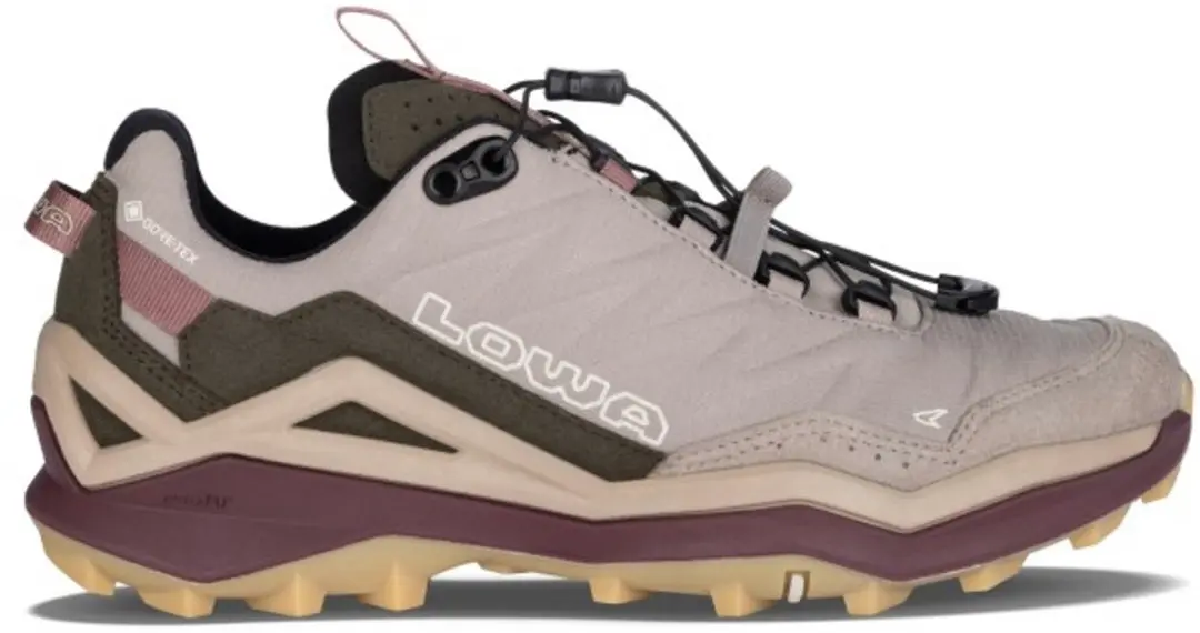 Lowa Maddox Pro Gore-Tex Lo Sl Wandelschoenen - 38 - Desert/Old Rose