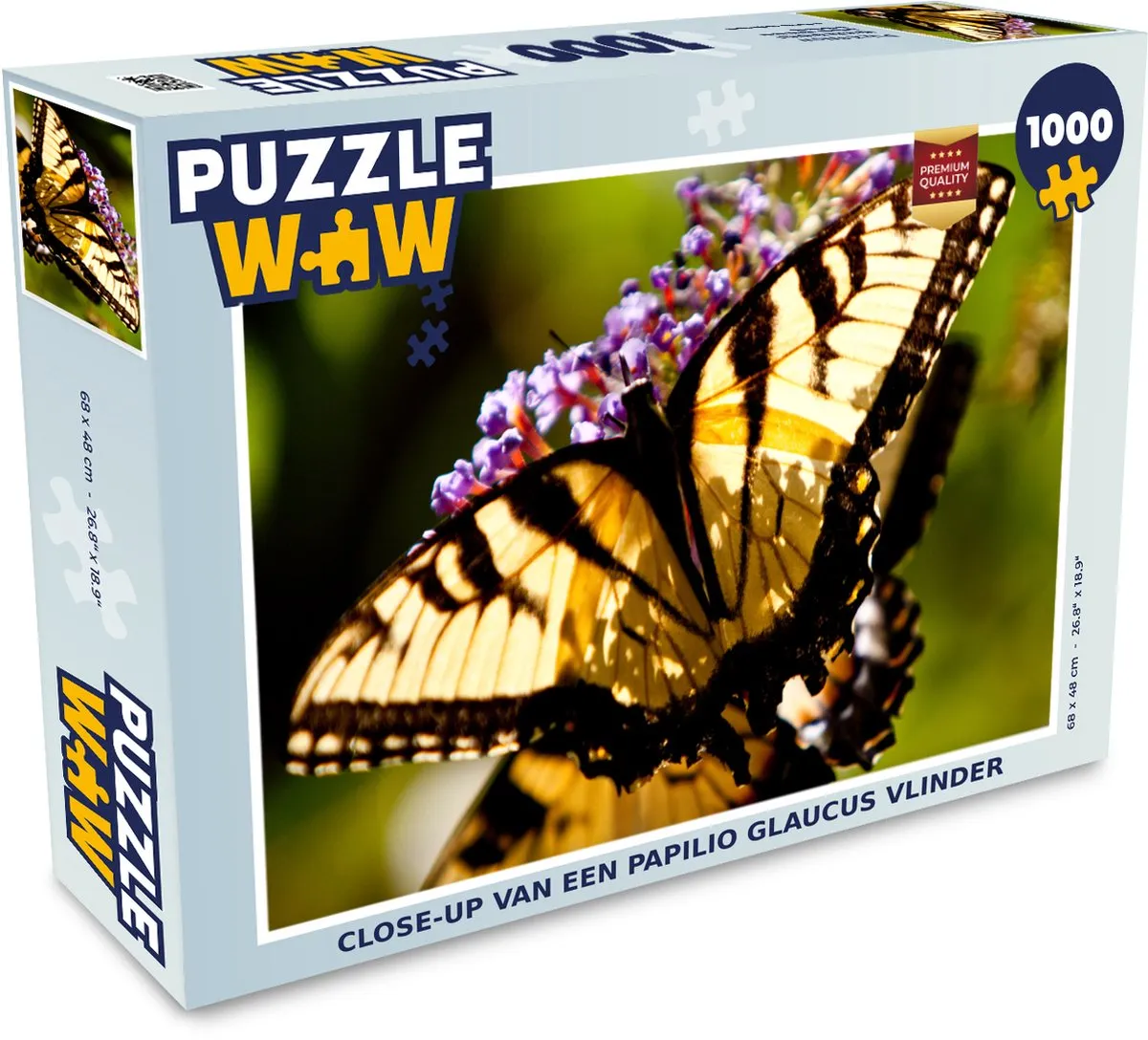 PuzzleWow Legpuzzel Papilio Glaucus 1000 Stuks
