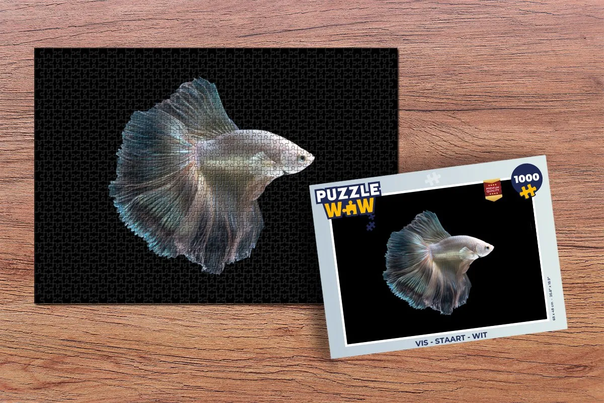 PuzzleWow Vis Staart Legpuzzel 1000 Stuks - Multicolor