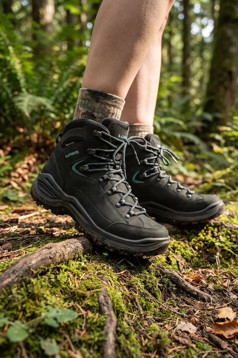 Lowa Renegade EVO GTX Mid Dames - 44.5 - Grijs/Turquoise - afbeelding 6 van 6