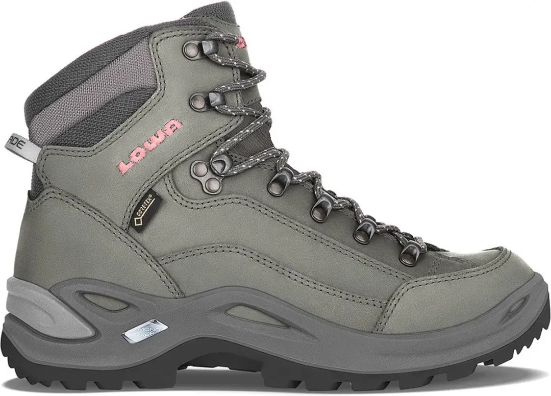 Lowa Renegade GTX Mid Wandelschoenen - 38 - Donker grijs/roze