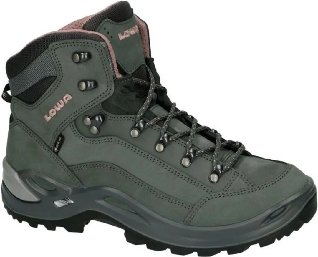 Lowa Renegade GTX Mid Wandelschoenen - 38 - Donker grijs/roze