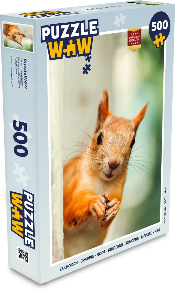 PuzzleWow Eekhoorn Puzzel 500 Stuks