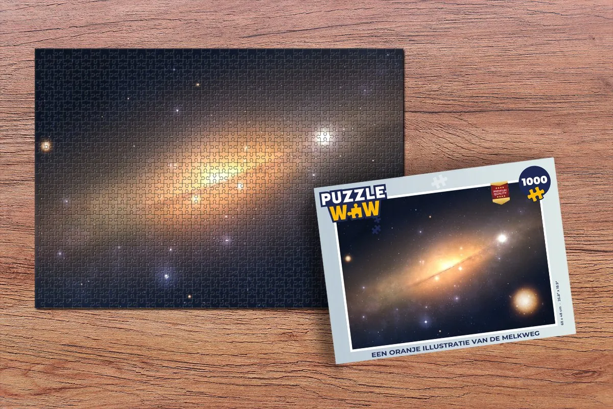 PuzzleWow Melkweg Legpuzzel 1000 Stuks - Multicolor