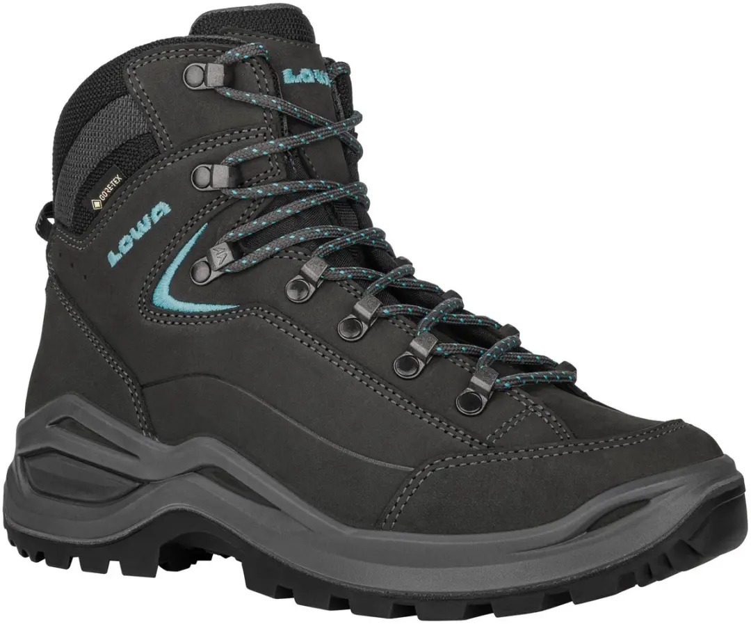 Lowa Renegade EVO GTX Mid Ws Dames - Asfalt/Turkoois - afbeelding 6 van 6
