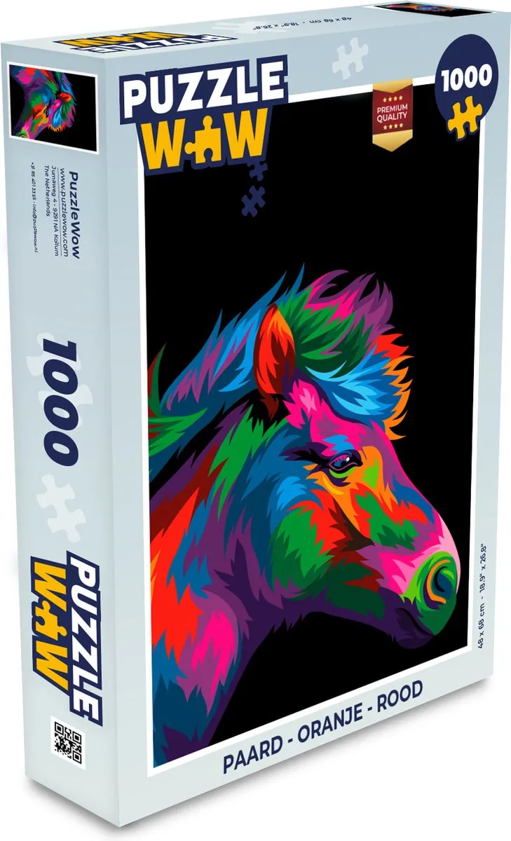 PuzzleWow Paard Legpuzzel 1000 Stuks