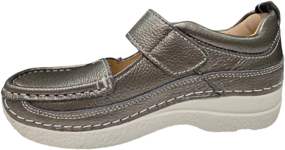 Wolky 0621471 210 Bandschoenen Grijs Leer Dames
