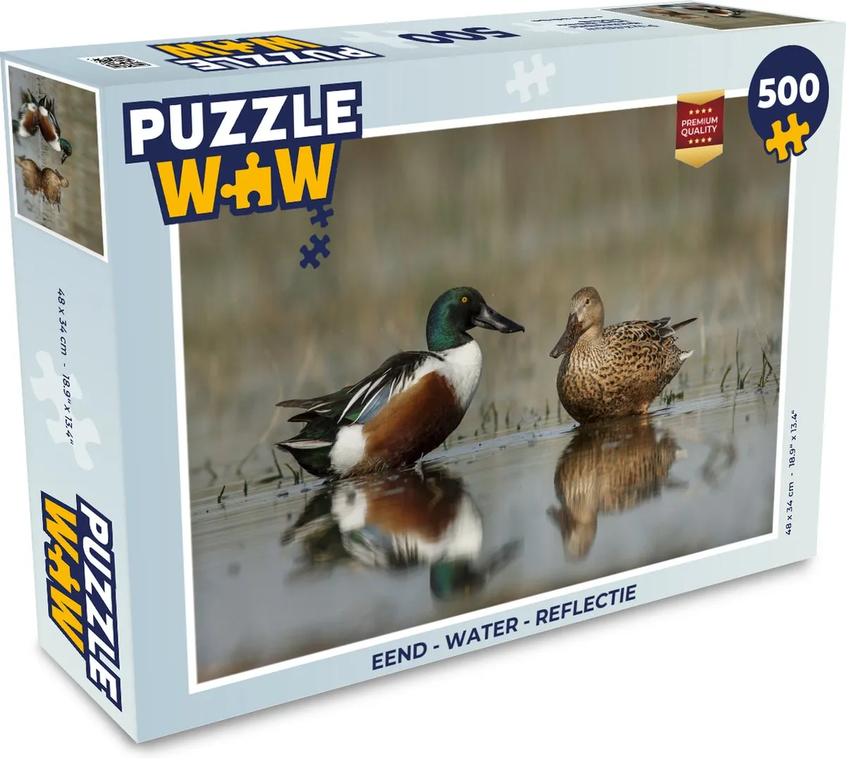 PuzzleWow Water Reflectie Legpuzzel 500 Stuks