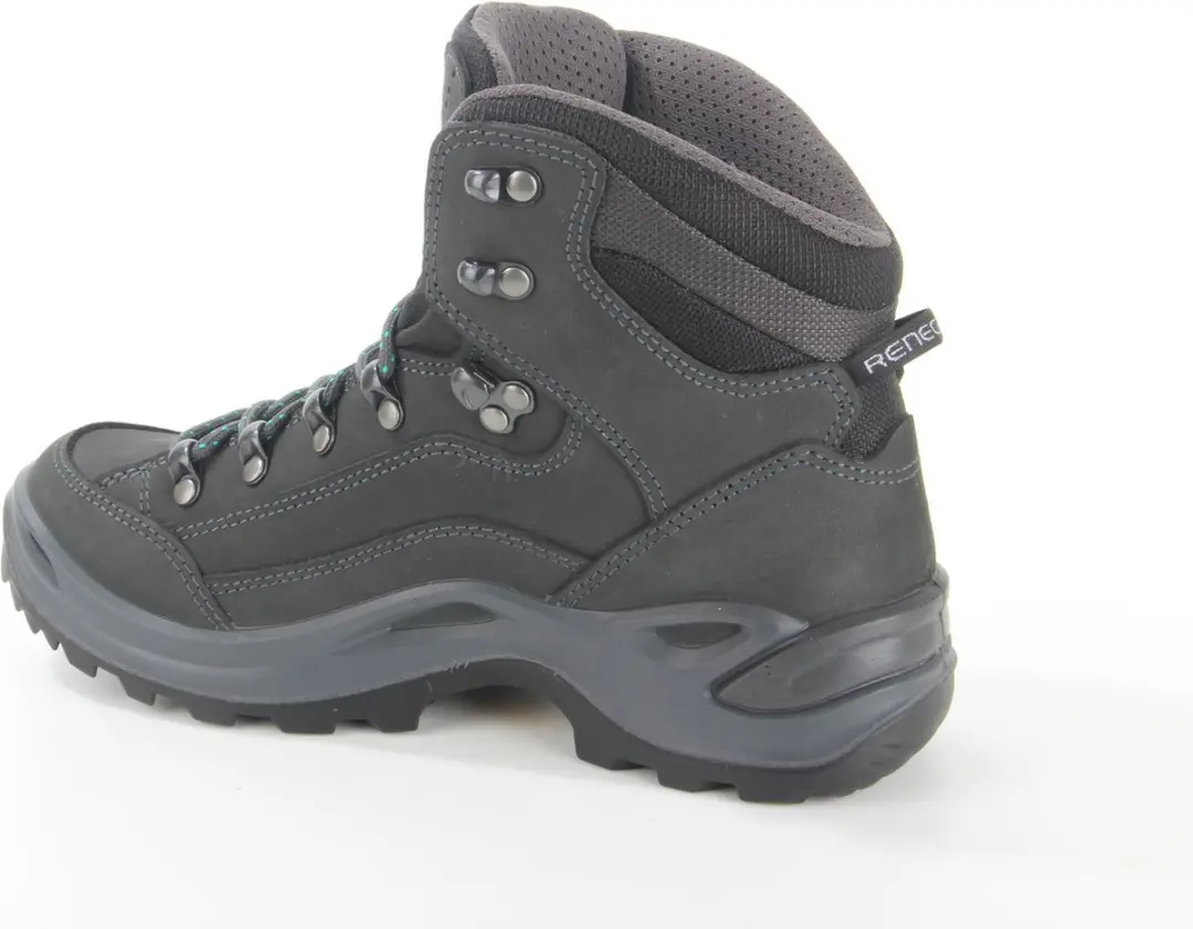 Lowa Renegade GTX Mid Wandelschoenen Dames - 37 - Asphalt/Turquoise