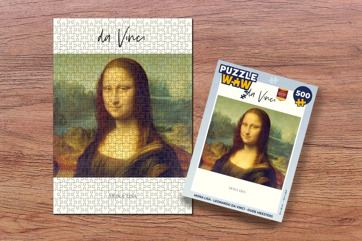 PuzzleWow Mona Lisa Legpuzzel 500 Stuks - Multicolor