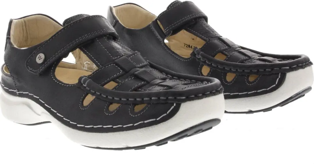 Wolky Rolling Sun Dames Sandalen 0720435-700 - Maat 36 - Zwart