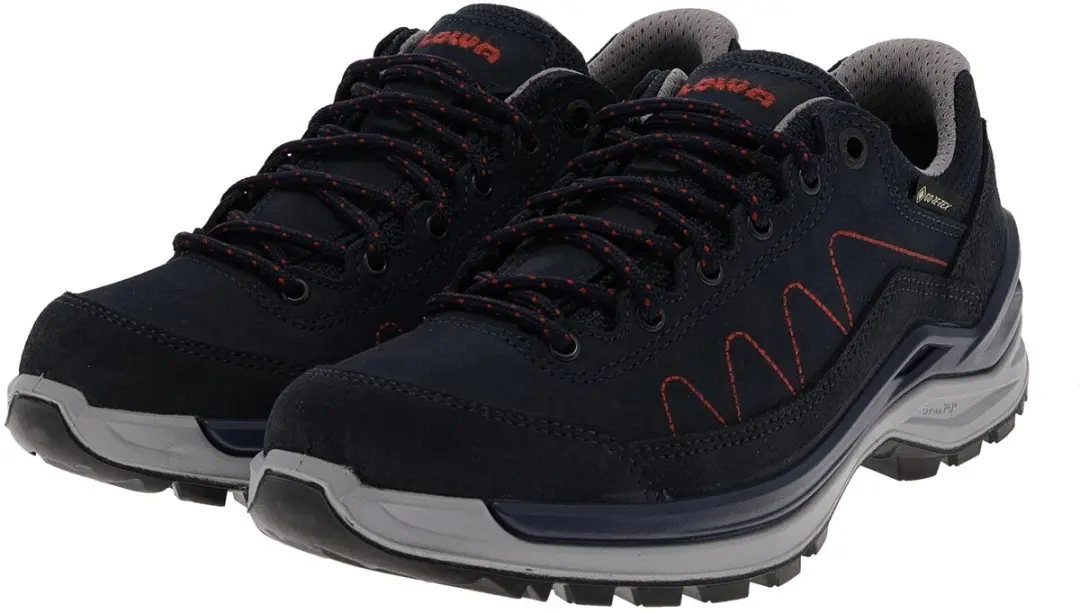 Lowa Toro Pro GTX Lo Wandelschoenen Dames - 38 - Navy/Redwood