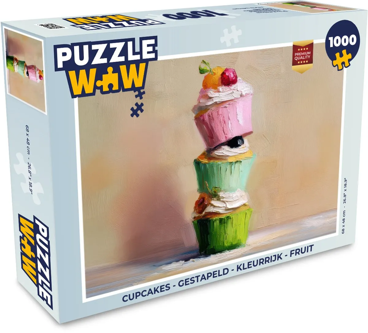PuzzleWow Cupcakes Legpuzzel 1000 Stuks