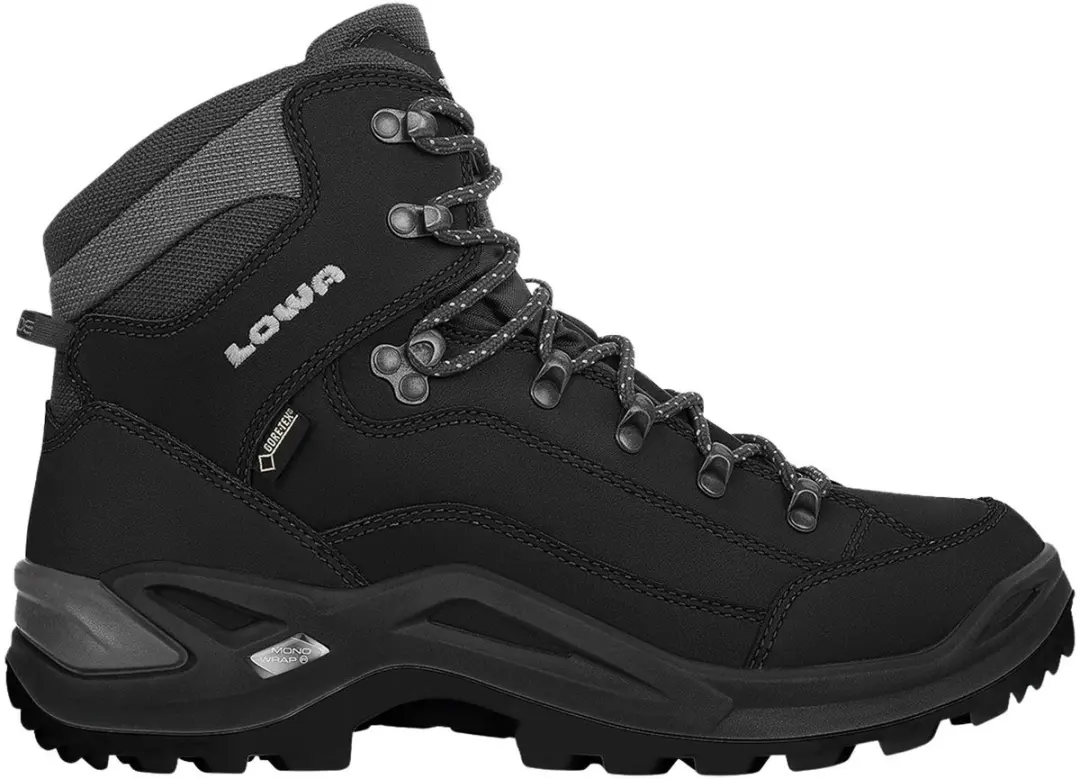 Lowa Renegade GTX Mid Outdoorschoenen Heren 43.5 - Zwart/donkerblauw - afbeelding 5 van 6