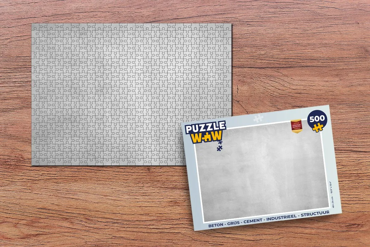 PuzzleWow Beton Puzzel 500 Stuks - Multicolor