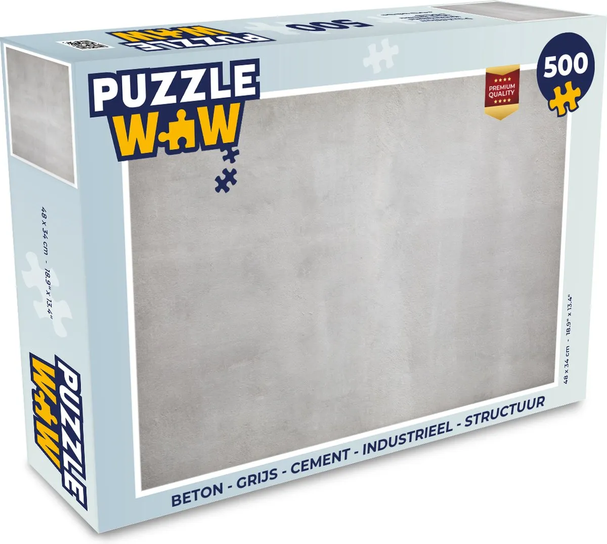 PuzzleWow Beton Puzzel 500 Stuks - Multicolor