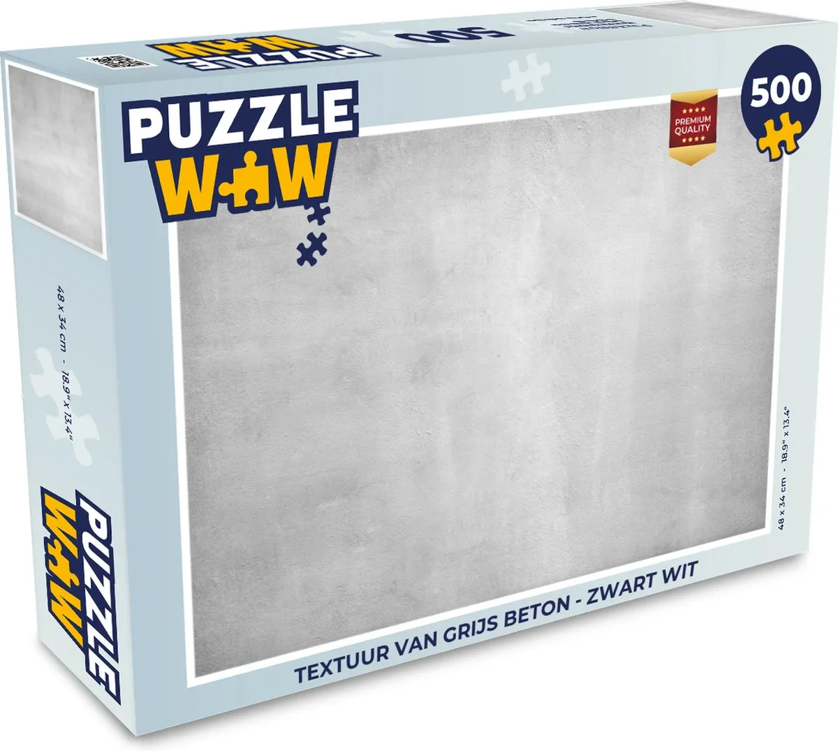 PuzzleWow Beton Puzzel 500 Stuks - Multicolor