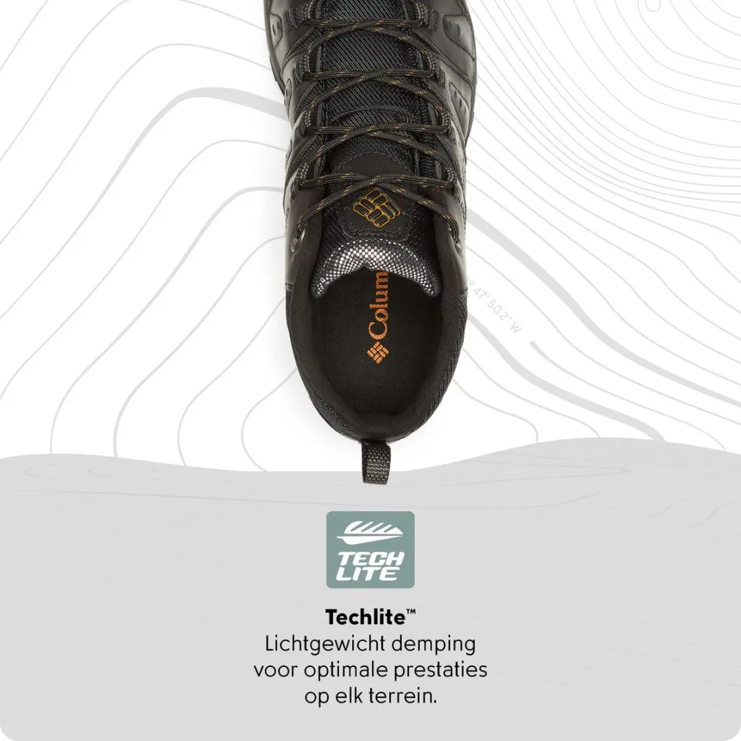 Columbia WOODBURN II CHUKKA WP OMNI-HEAT Heren Wandelschoenen - 43 - Black/Goldenrod