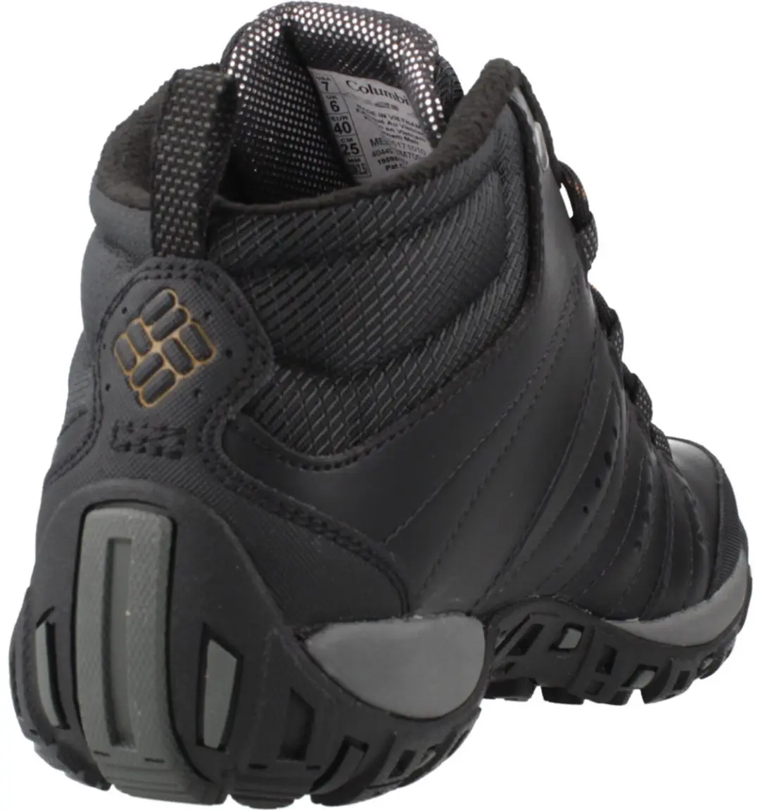 Columbia WOODBURN II CHUKKA WP OMNI-HEAT Heren Wandelschoenen - 43 - Black/Goldenrod - afbeelding 6 van 6
