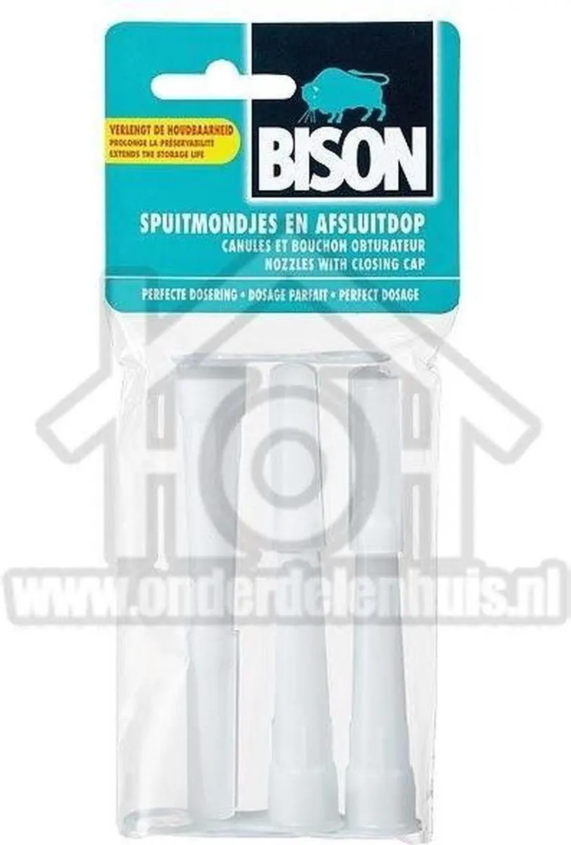 Bison Spuitmondjes 3 Stuks - Hout