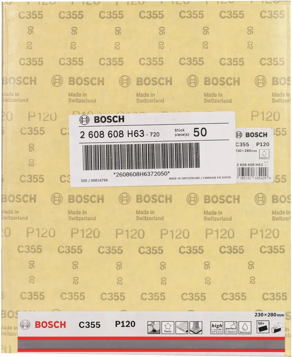 Bosch Schuurblad C355 Watervast 230x280mm