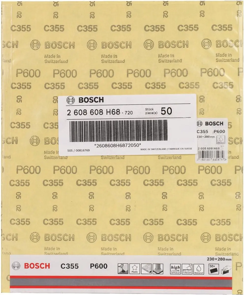 Bosch Schuurblad C355 Watervast 230x280mm