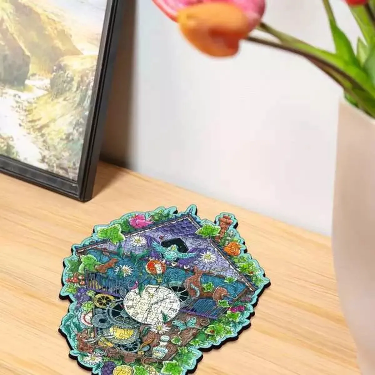 Ravensburger Cuckoo Clock Houten Puzzel 300 Stuks - Multicolor