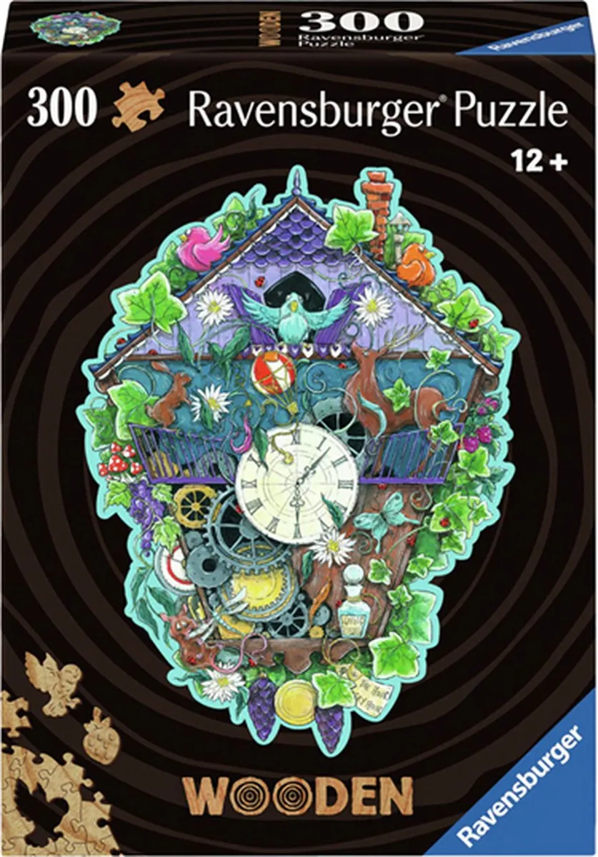 Ravensburger Cuckoo Clock Houten Puzzel 300 Stuks - Multicolor