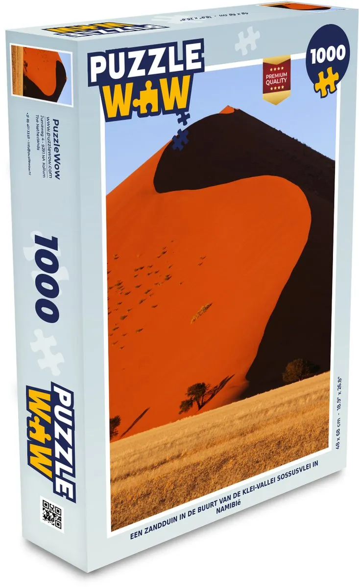PuzzleWow Legpuzzel Sossusvlei Namibië 1000 Stuks