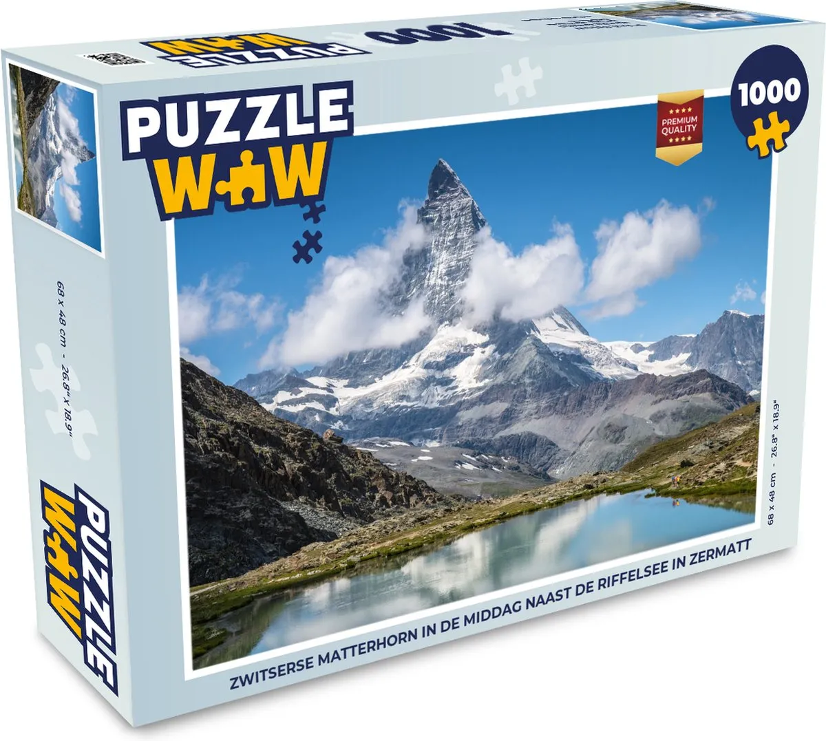 PuzzleWow Zwitserse Matterhorn Legpuzzel 1000 Stuks