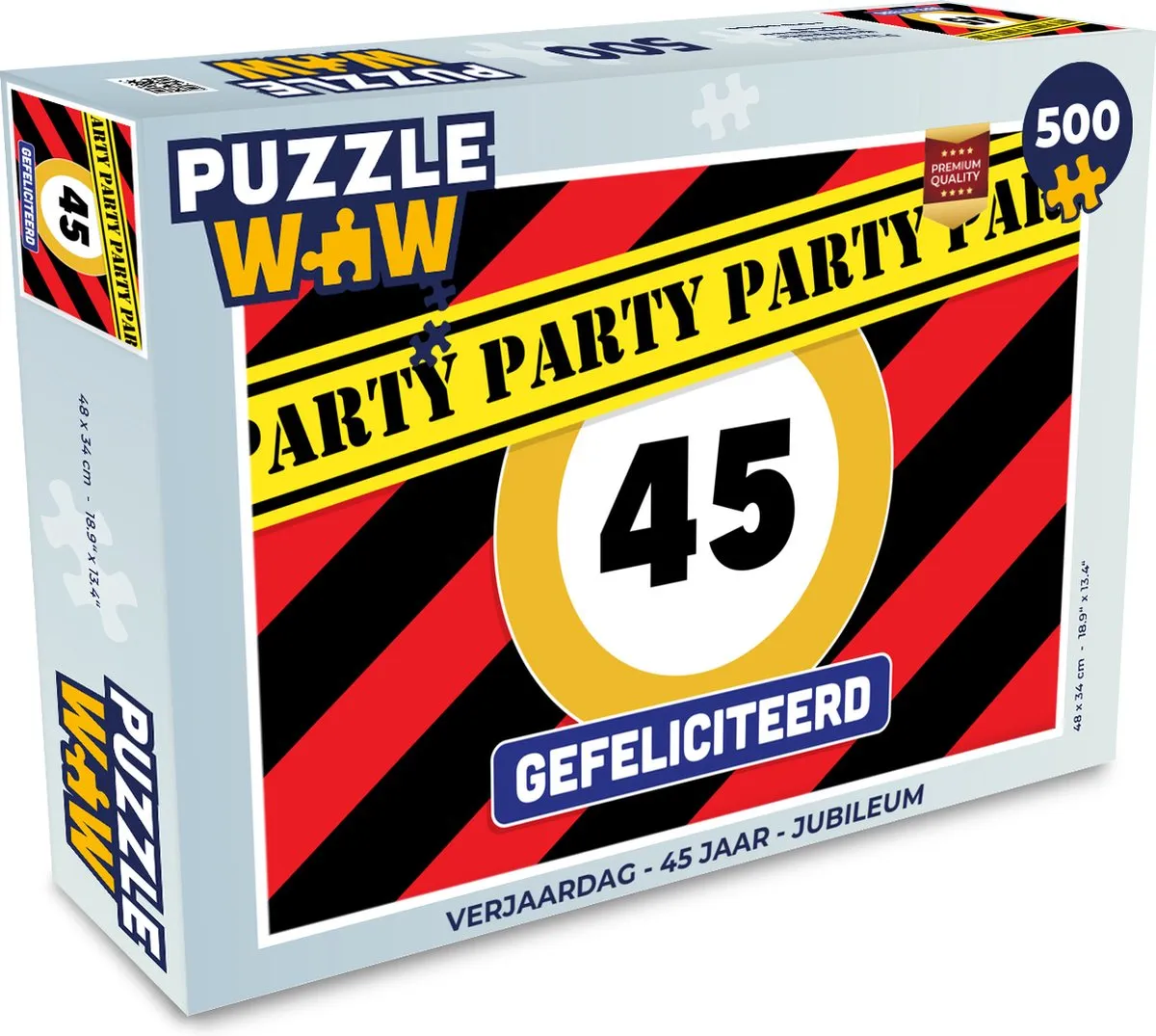 PuzzleWow Verjaardag Jubileum Legpuzzel 500 Stuks