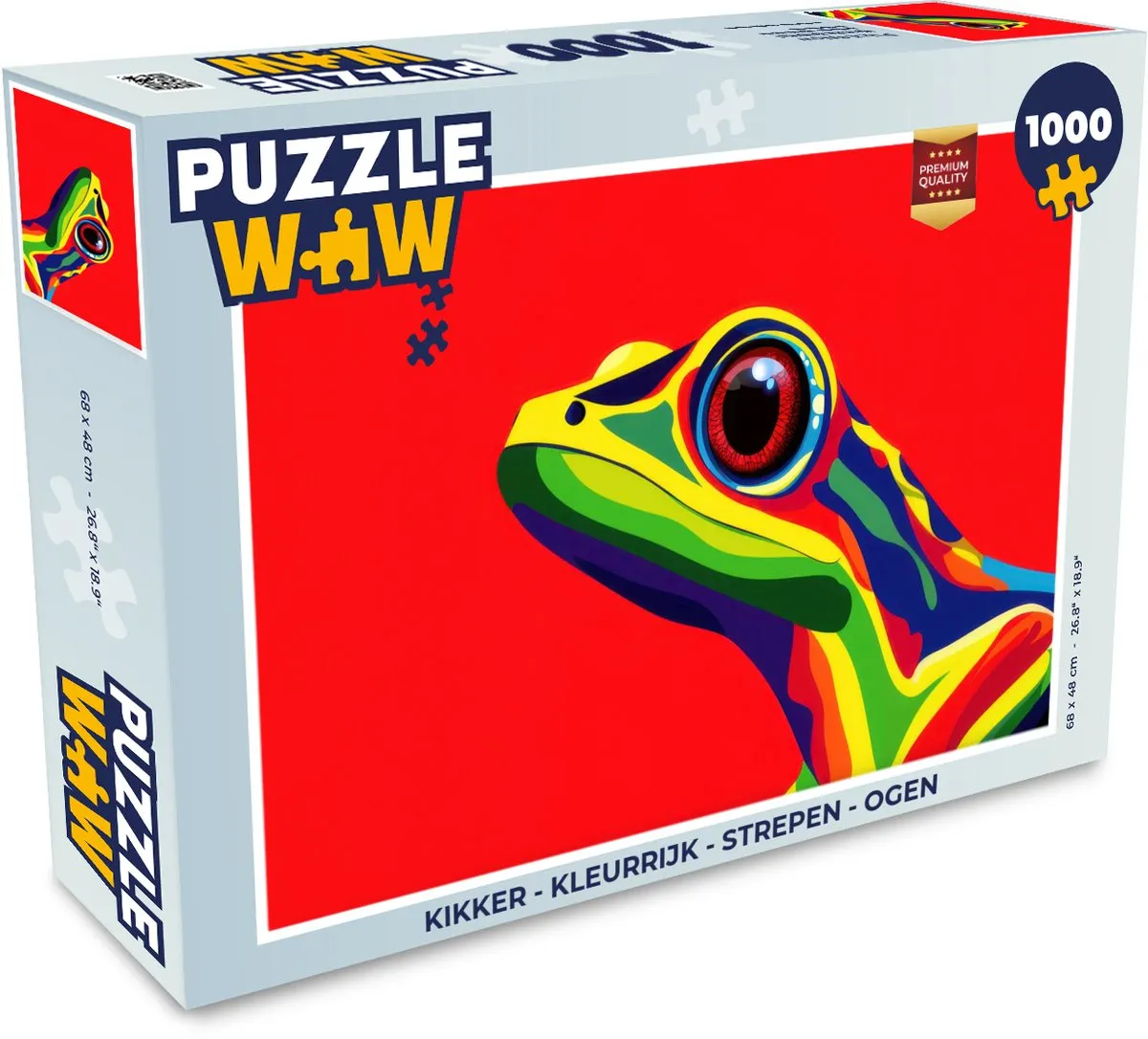PuzzleWow Kikker Legpuzzel 1000 Stuks - Kleurrijk