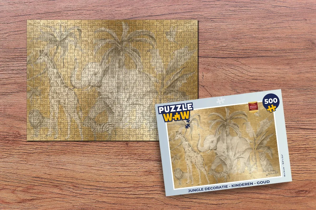 PuzzleWow Jungle Legpuzzel 500 Stuks - Multicolor