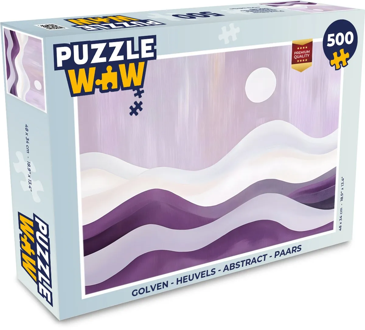 PuzzleWow Golven Abstract Legpuzzel 500 Stuks
