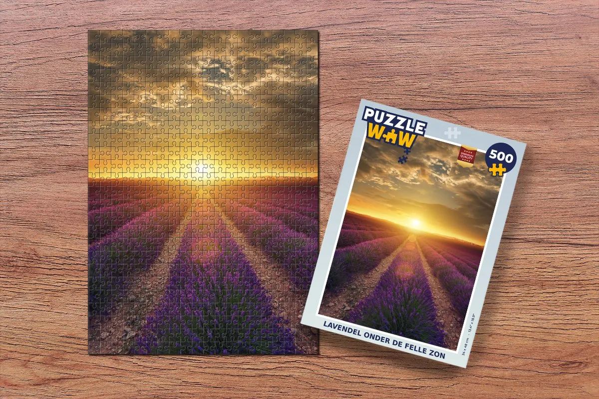 PuzzleWow Frankrijk Legpuzzel 500 Stuks - Multicolor