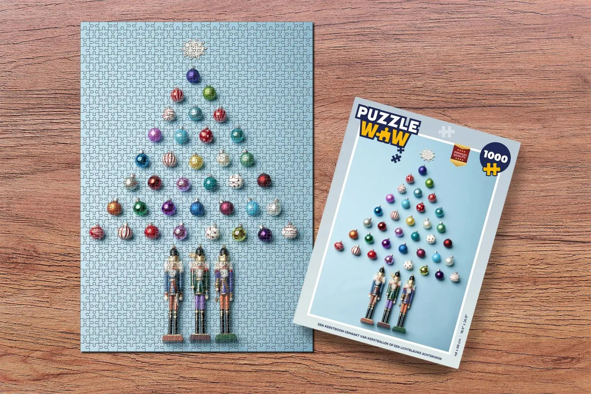 PuzzleWow Kerstboom Puzzel 1000 Stuks - Multicolor