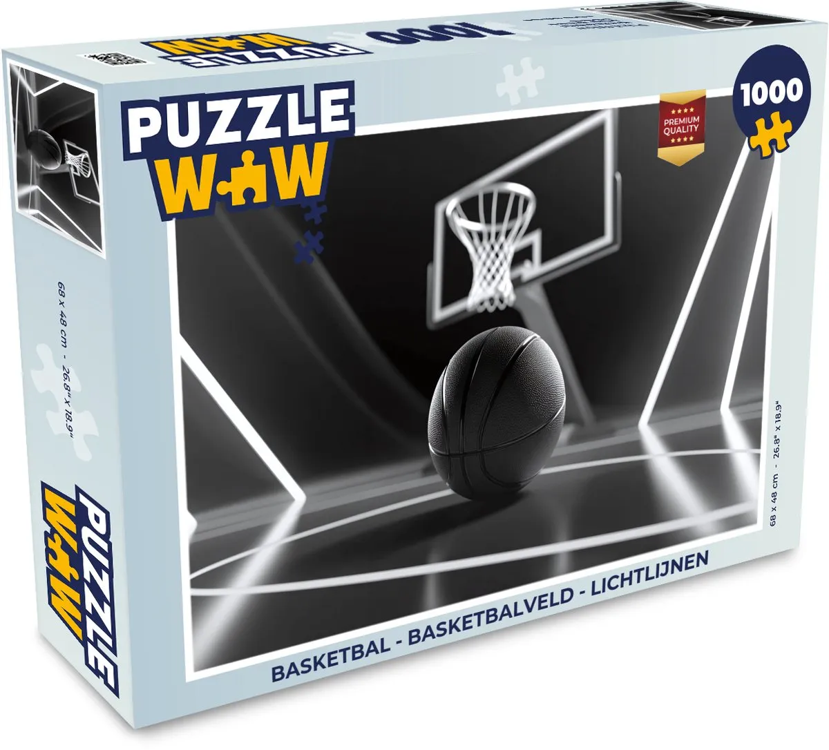 PuzzleWow Basketbal Legpuzzel 1000 Stuks