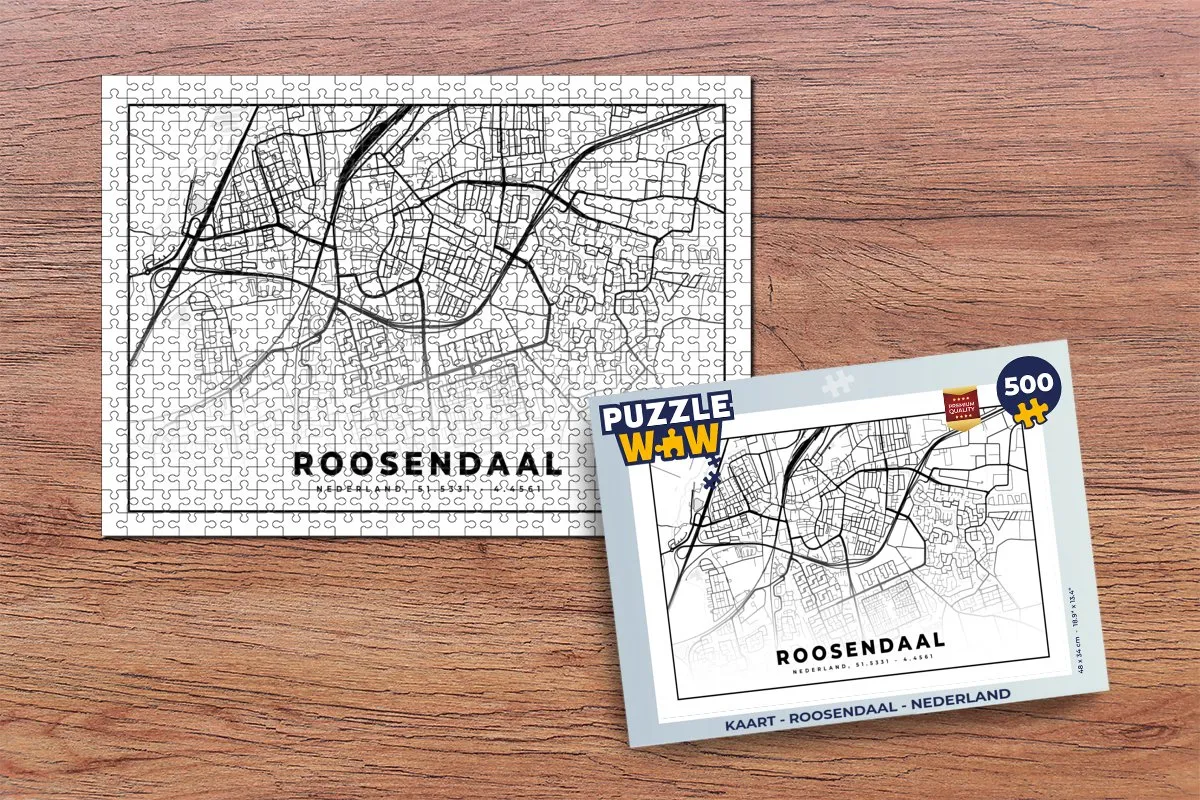 PuzzleWow Legpuzzel 500 Stuks - Roosendaal - Multicolor