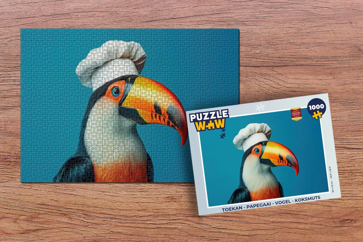 PuzzleWow Koksmuts Toekan Legpuzzel 1000 Stuks