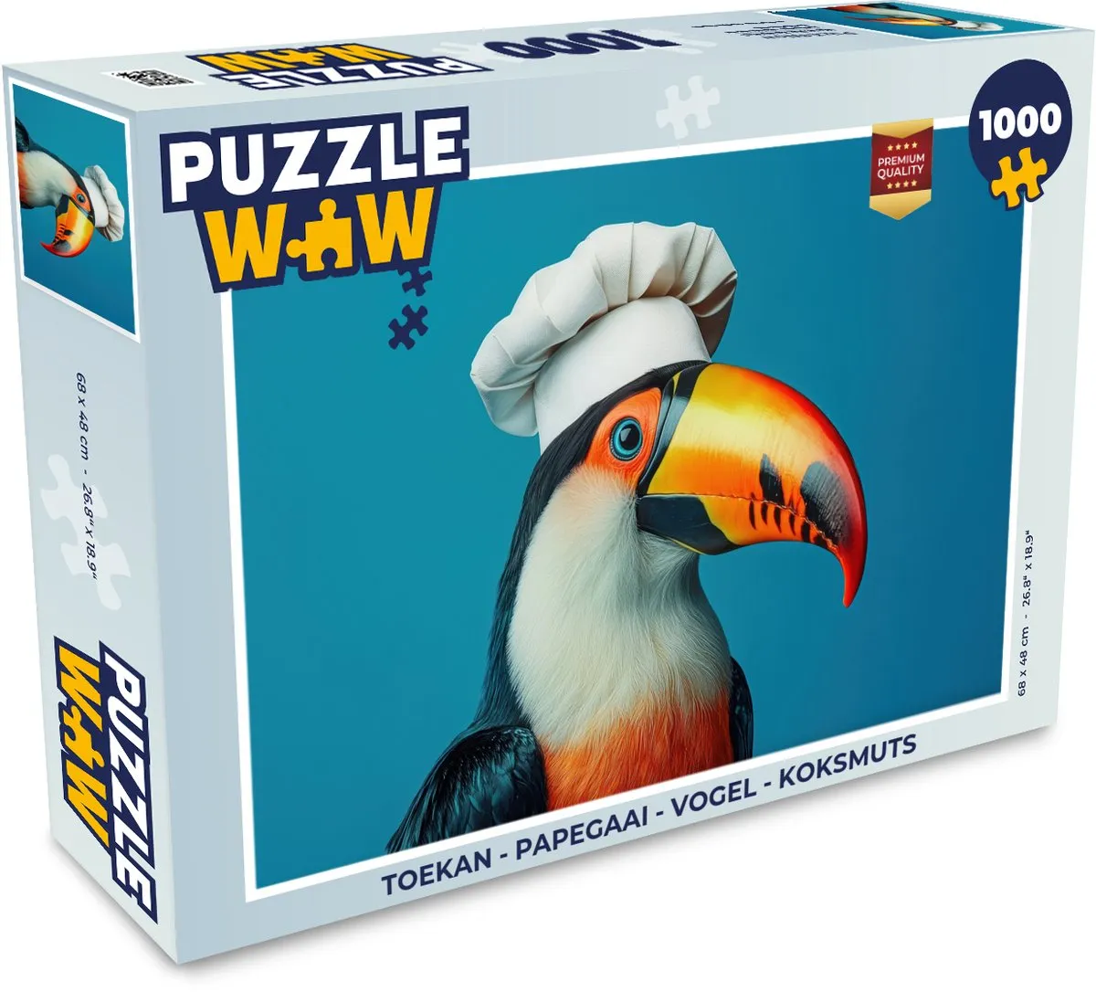 PuzzleWow Koksmuts Toekan Legpuzzel 1000 Stuks