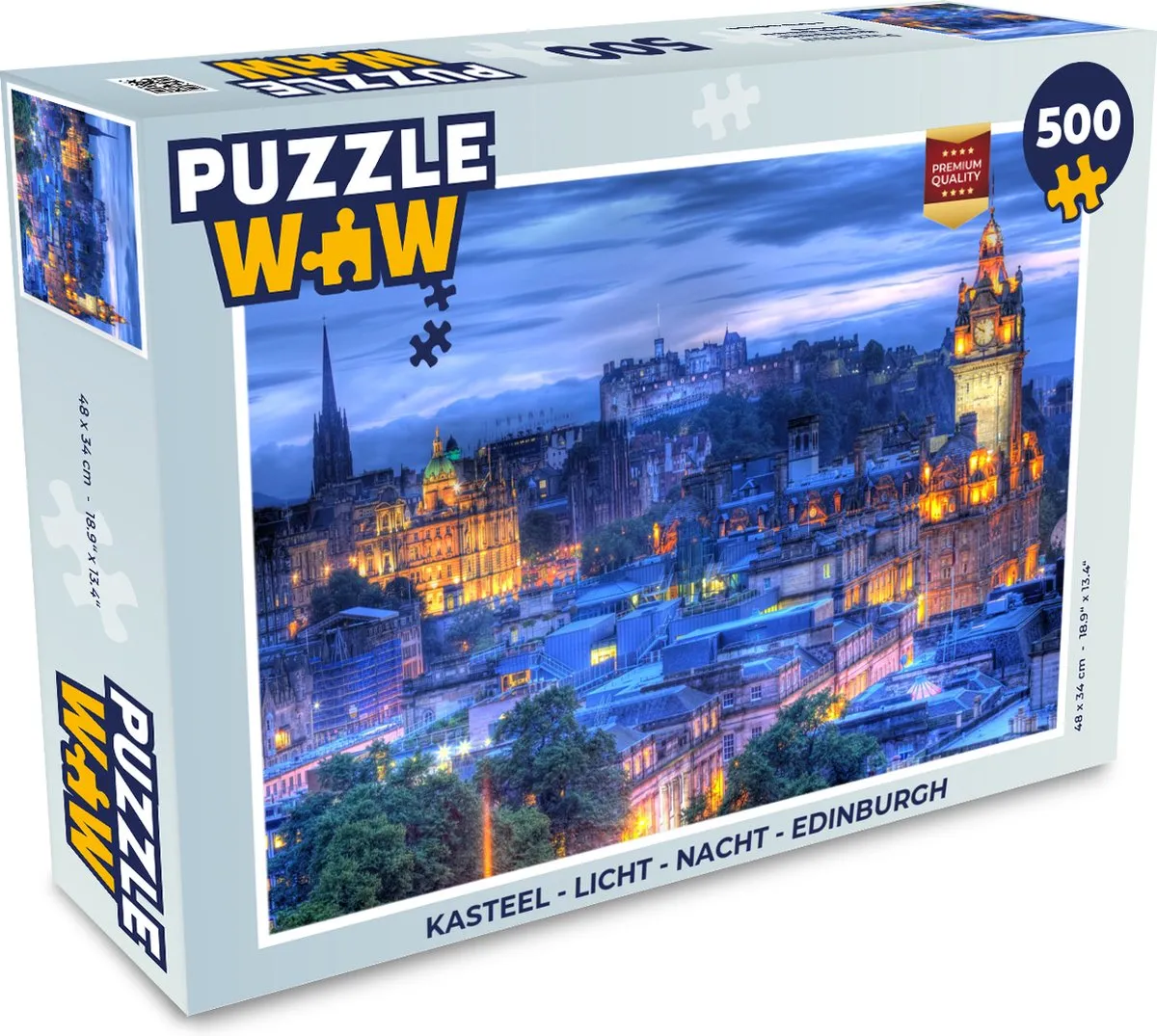 PuzzleWow Edinburgh Legpuzzel 500 Stuks