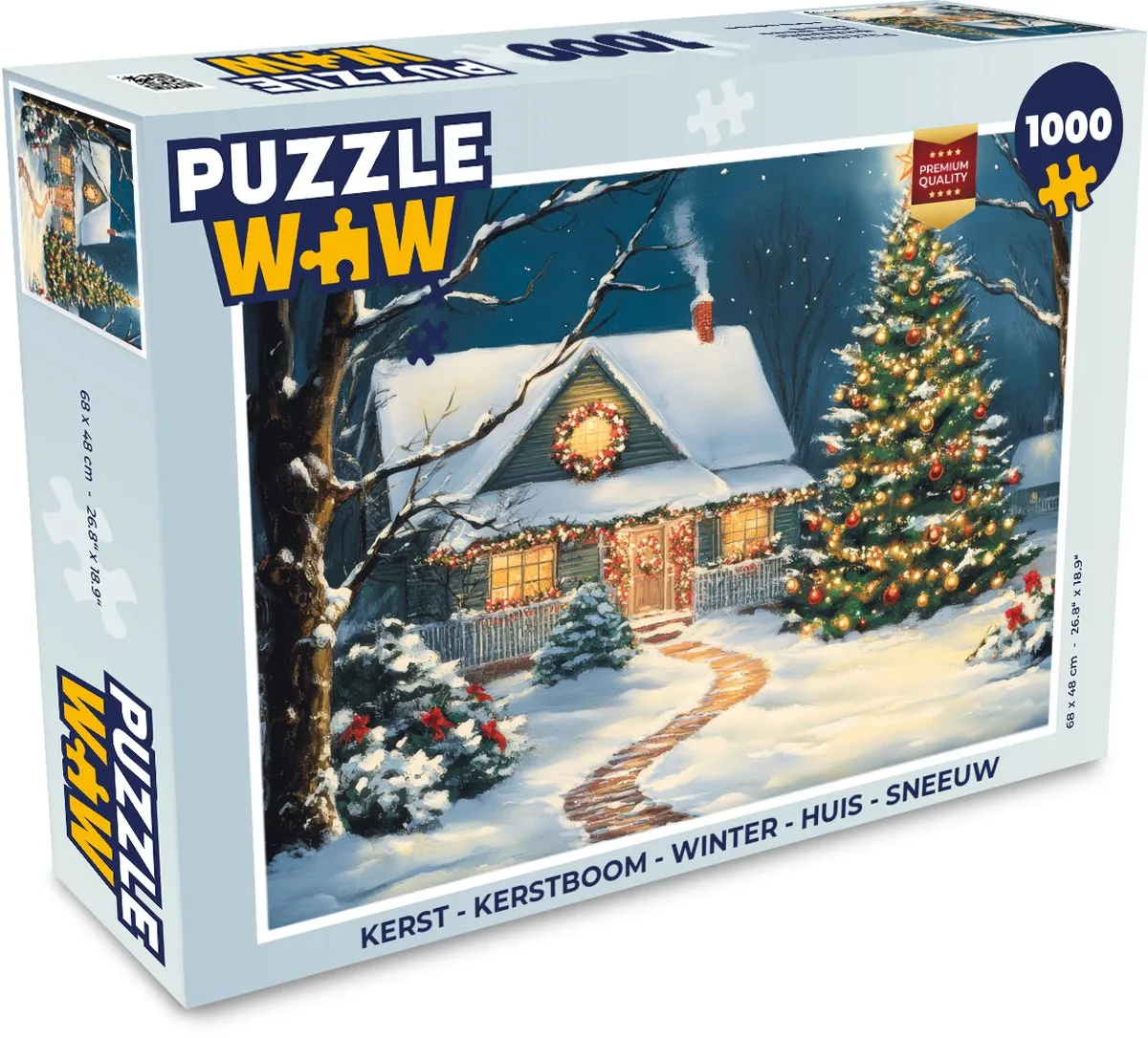PuzzleWow Kerstpuzzel 1000 Stuks